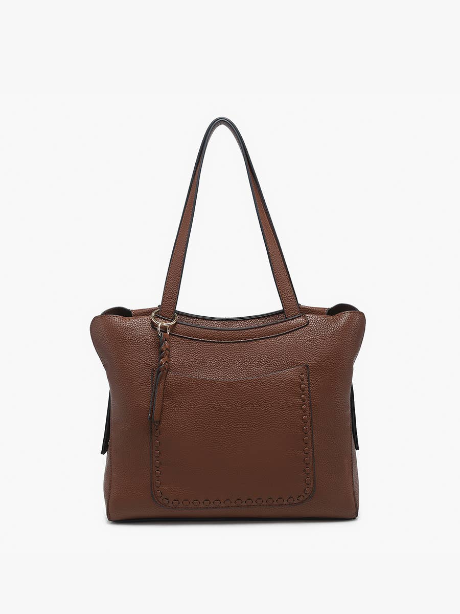 Brown Hunter Pocket-Front Distressed Tote