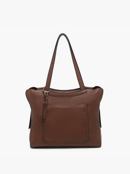 Brown Hunter Pocket-Front Distressed Tote