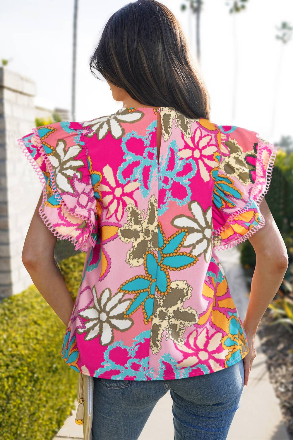 Vibrant Missy Trimmed Blouse*