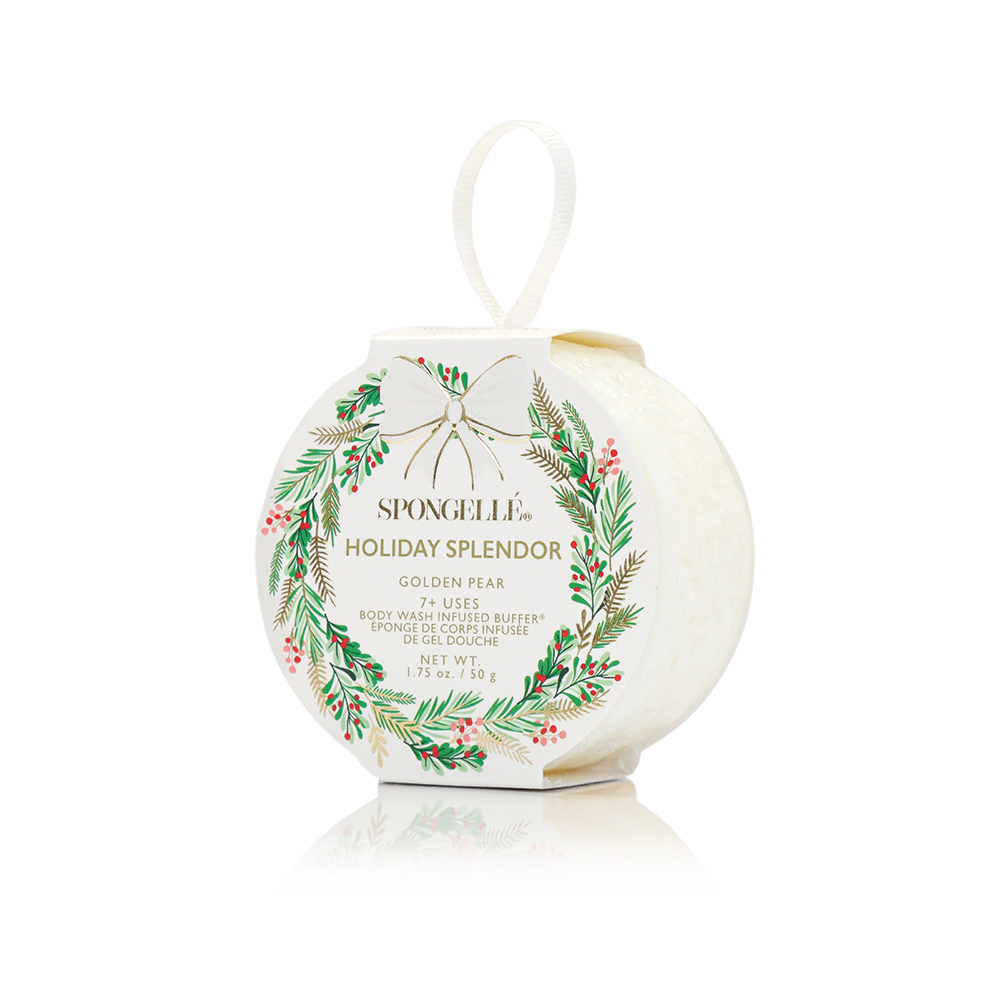 Spongellé’s Holiday Wreath Body Buffers