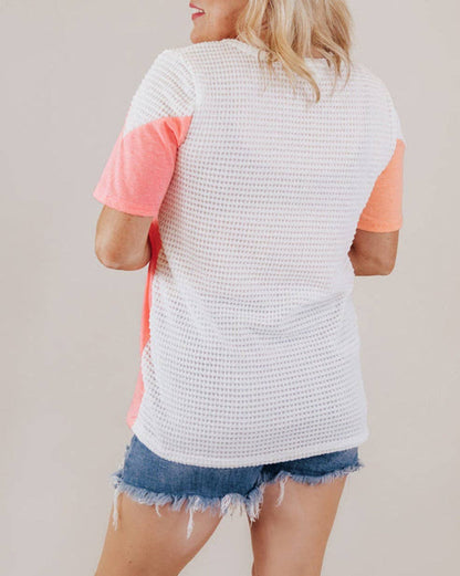 Peach and Coral Tee
