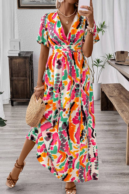 Boho Tie-dye Maxi Dress