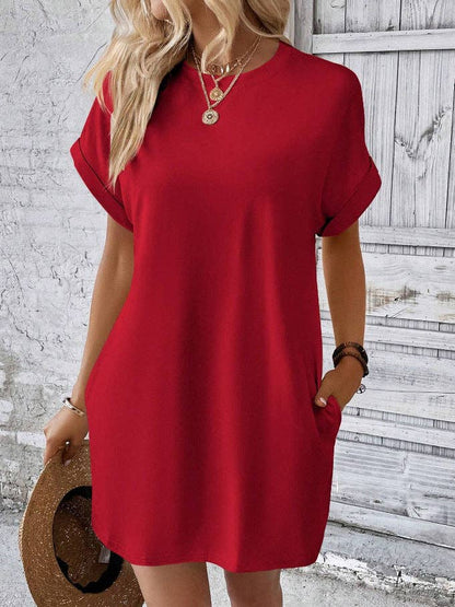 T-Shirt Short Sleeve Pocket Dress