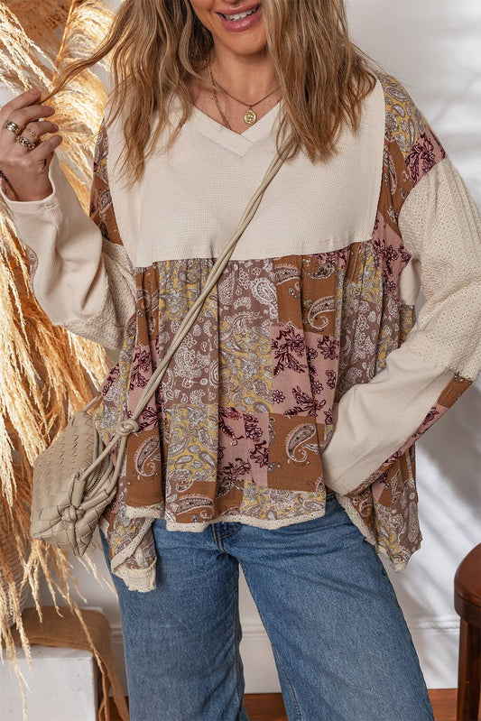 Paisley Ethnic Contrast T