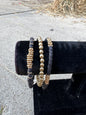 Black and Gold Bracelet Stack