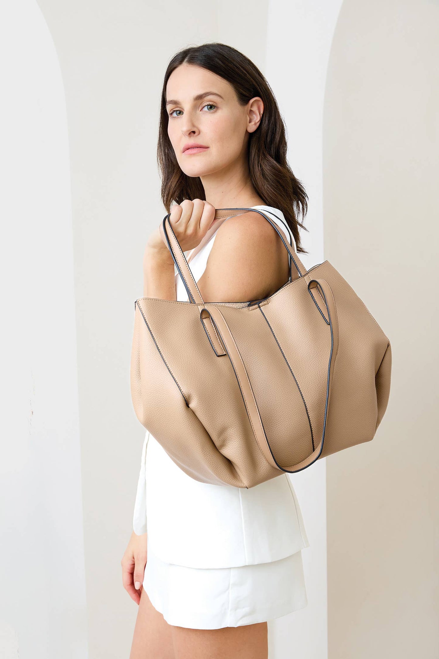 Celeste Distressed Hobo w/ Dual Handles