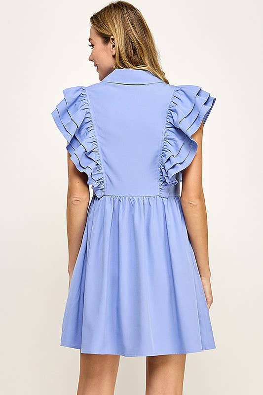 Periwinkle Frills Dress