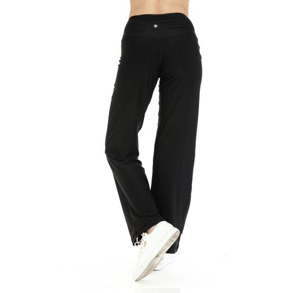 Charcoal Wide Leg Activewear Pants