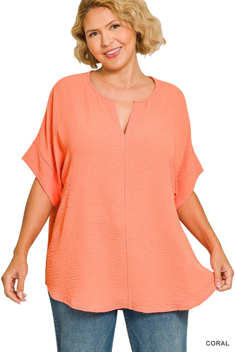 Mauve Short Sleeve Top