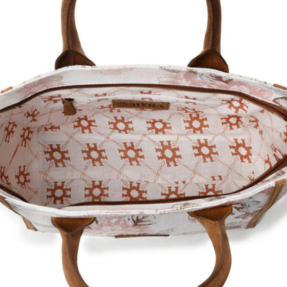 Myra Rosy Trails Crossbody Bag in Faded Plum: Faded Plum