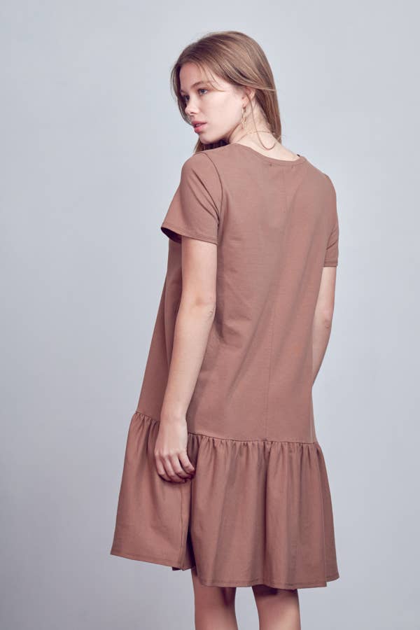 Mocha Single Tier Dress
