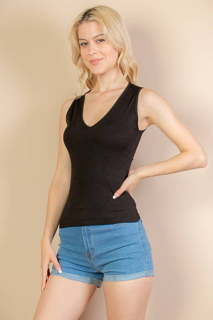 Staple Ribbed V-Neck Tank
