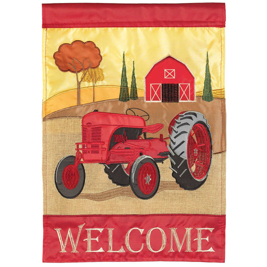 Garden Flag: WELCOME RED FALL