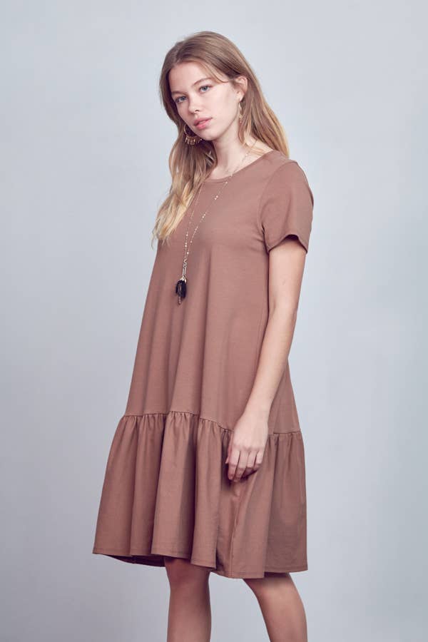 Mocha Single Tier Dress