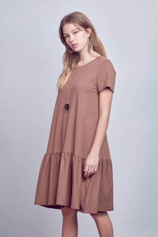 Mocha Single Tier Dress