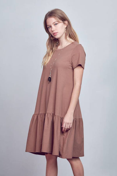 Mocha Single Tier Dress