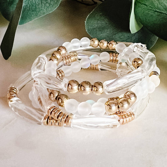 Clear Bracelet Stack*