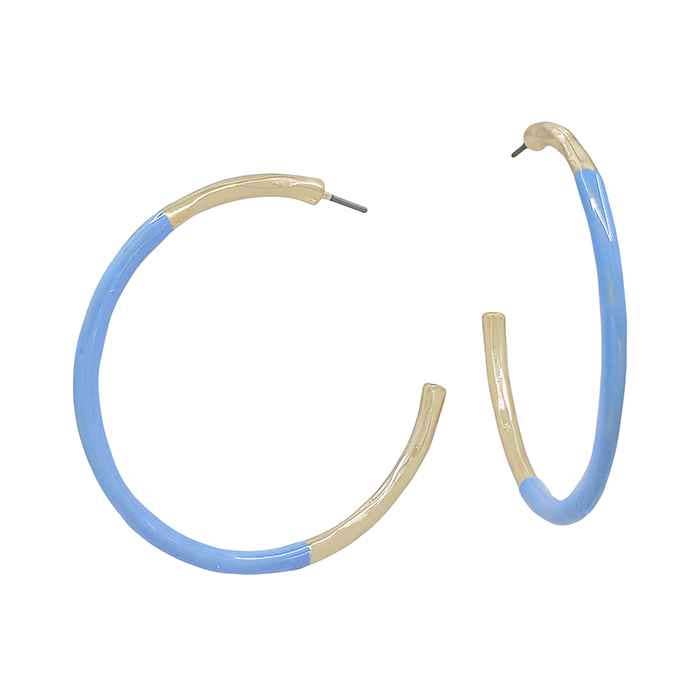 Gold Thin Hoop Color Coated Accent