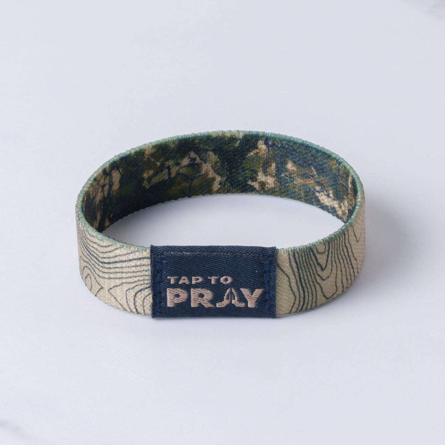Tap To Pray™ Wristbands - Valor Camo & Isaiah 6:8: Large
