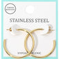 Gold Stainless Steel Hoop Earring