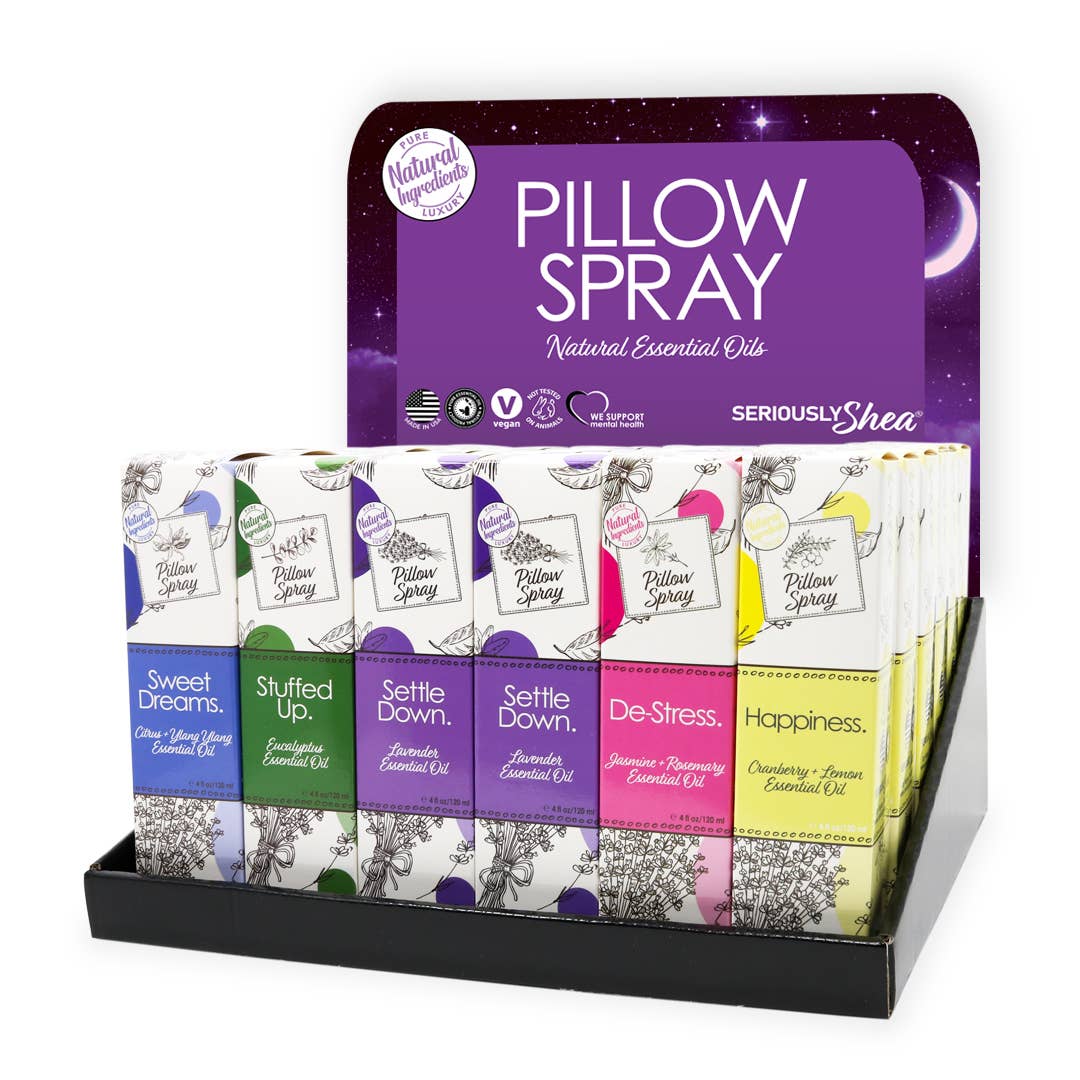 Essential Oil Pillow Spray Counter Display