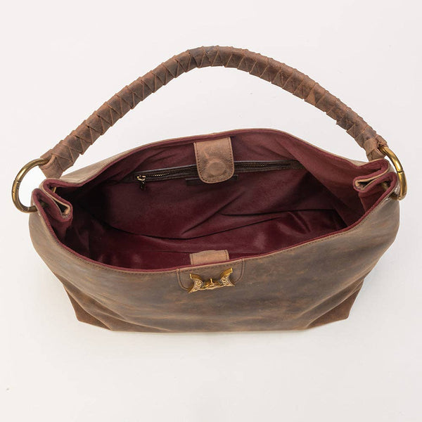Lw Large Purse In In Brunette Leather