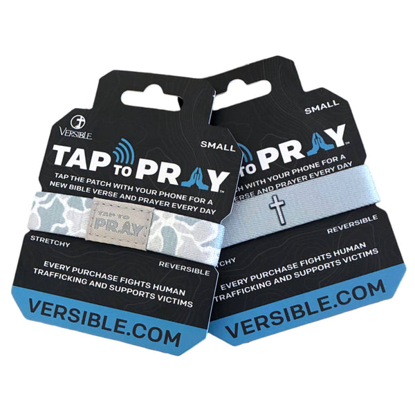 Tap To Pray® Wristband River Rock Camo