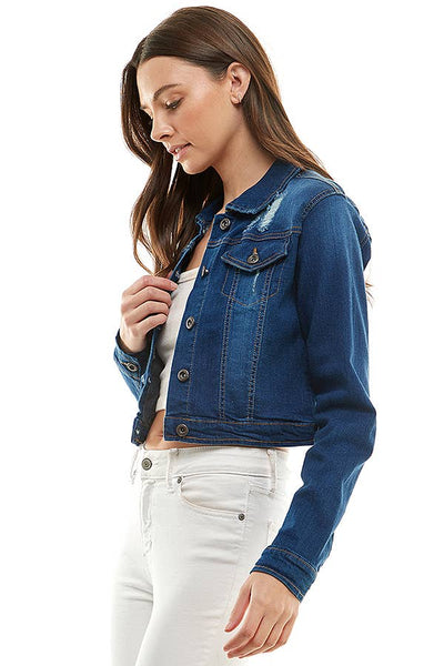 Casual Denim Jacket: DARK