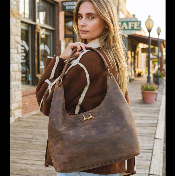 Lw Large Purse In In Brunette Leather