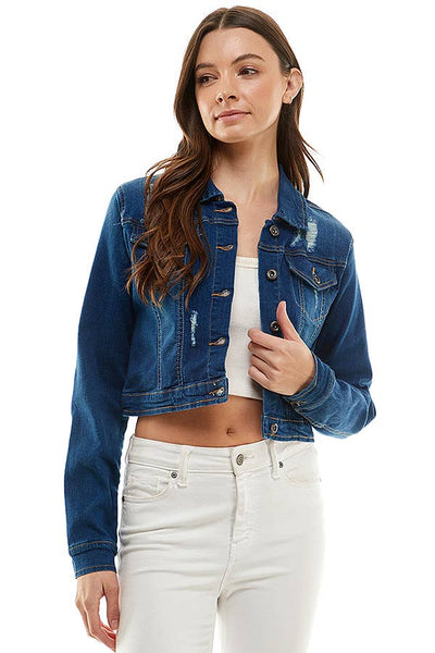 Casual Denim Jacket: DARK