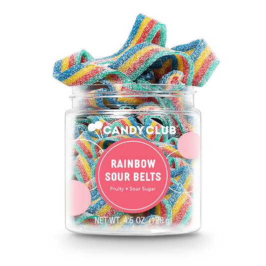 Candy Club Rainbow Sour Belts