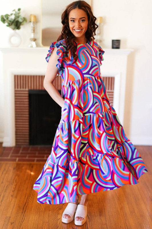 Feel Your Best Purple Smocked Maxi Dress