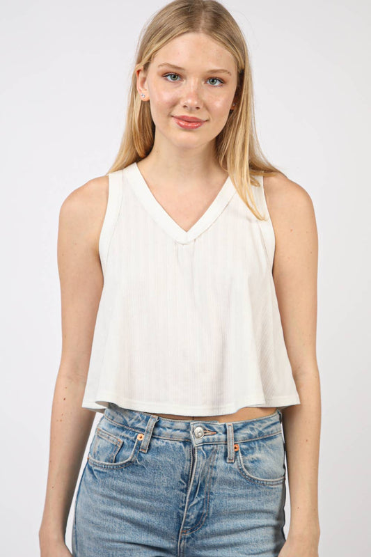 Sleeveless Soft Knit Swing Top*