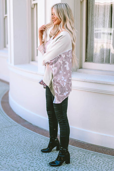 Oversized Patterned Panel Top*