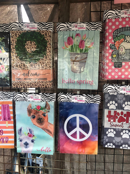 Garden Flag: Let it Snow Buffalo Plaid Truck and Trees