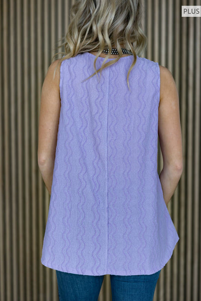 Textured Sleeveless Tank