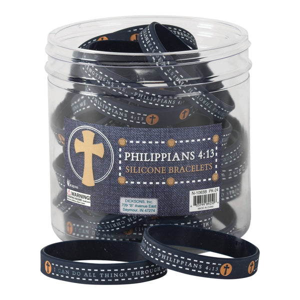 Silicone Bracelet Tub - I Can Do Phil. 4:13
