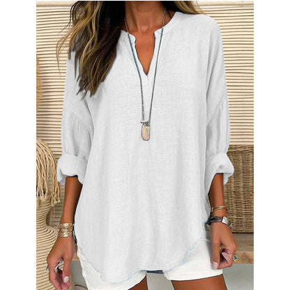 Linen Flowy Blouse