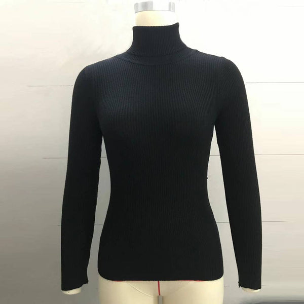 Basic Layer Turtleneck Knit Apricot