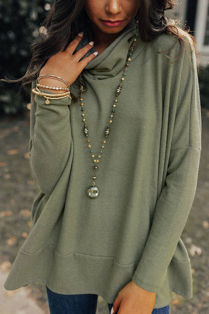 Jungle Green Cowl Neck Tunic*