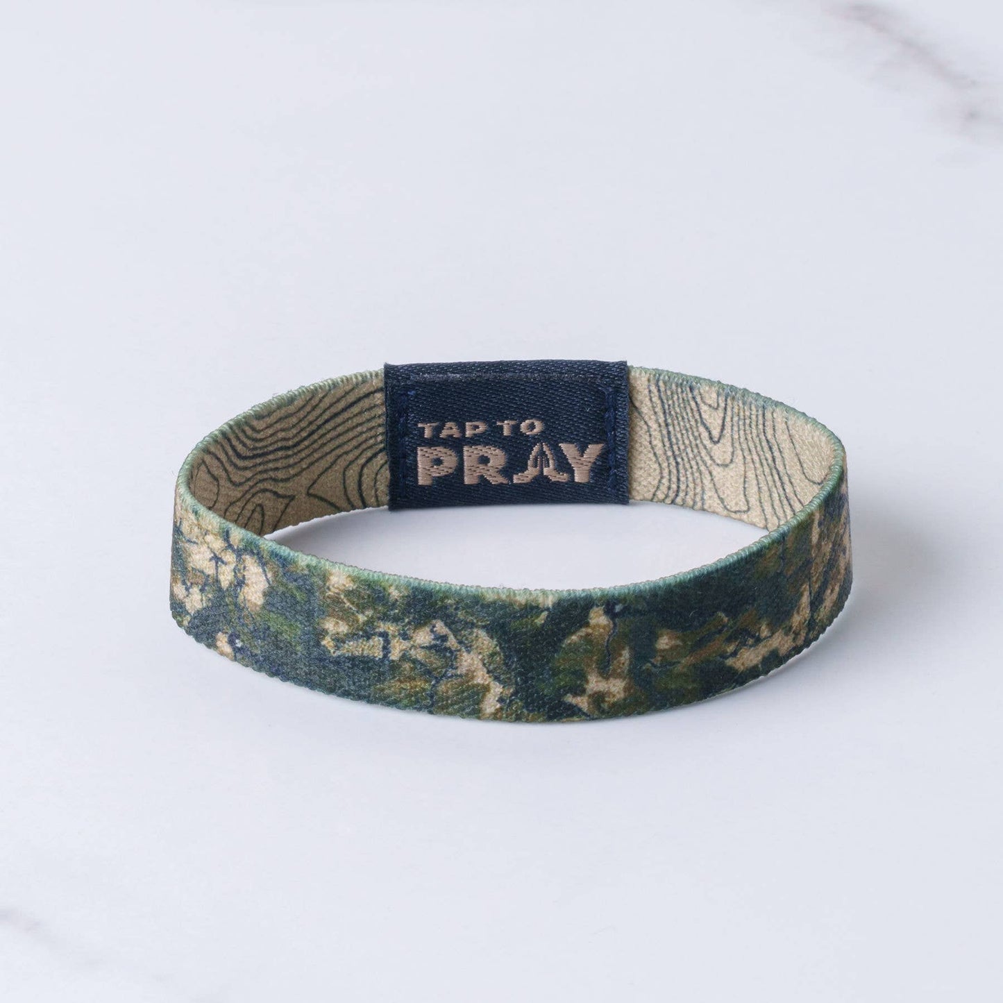 Tap To Pray™ Wristbands - Valor Camo & Isaiah 6:8: Large