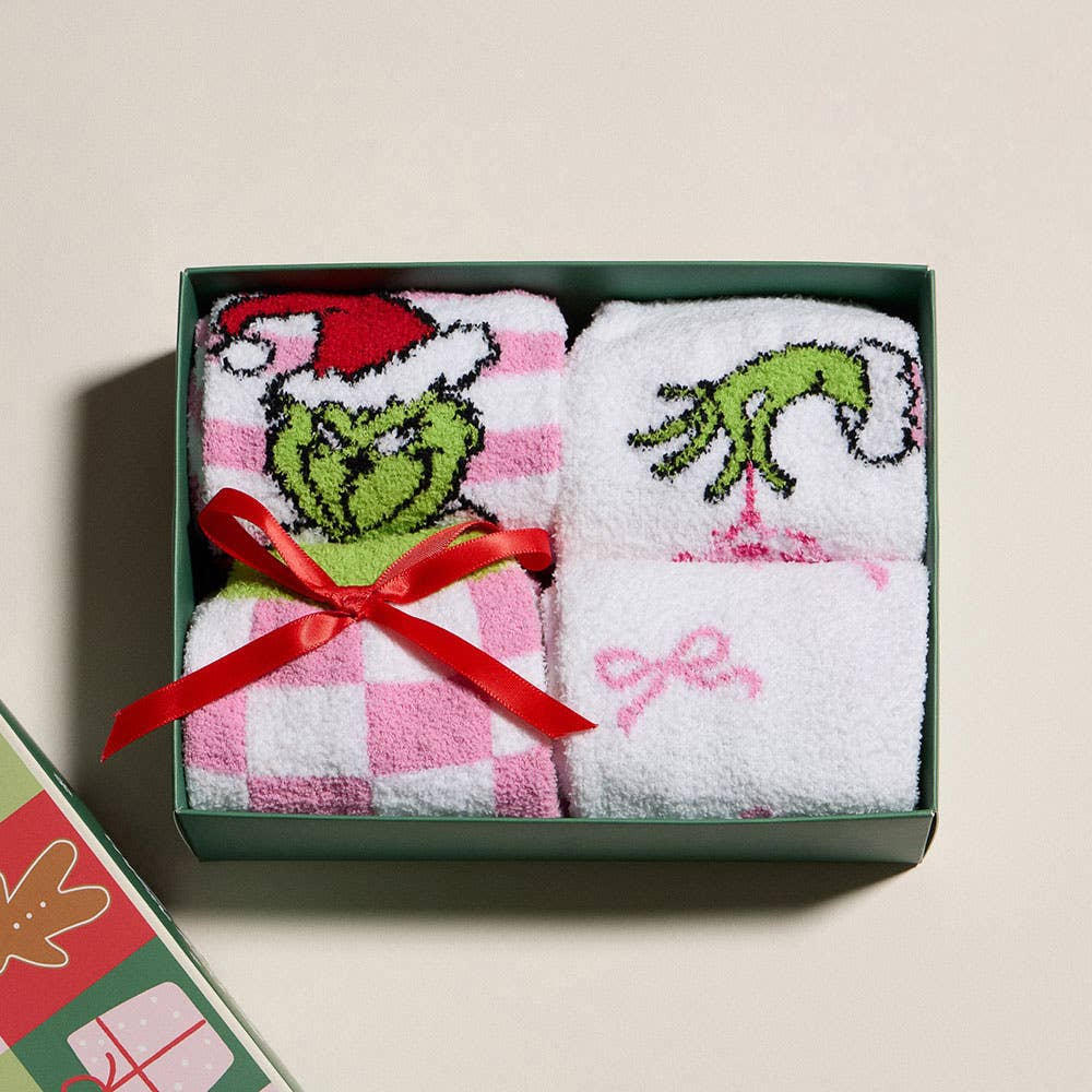 Grinch Christmas Gift Socks Set