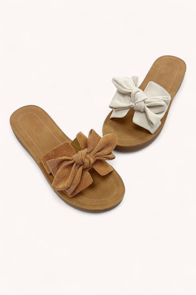 Susie Bow Knot Sandal Beige