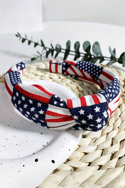 4th of July Headband Knot Flag