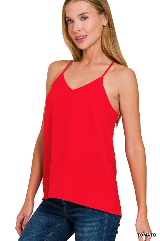 Airflow Thin Strap Red Tank