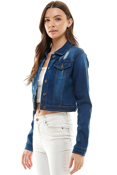 Casual Denim Jacket: DARK