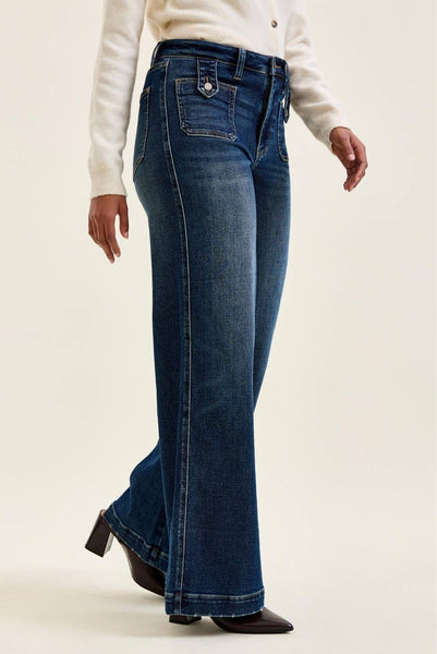 Judy Blue Lux Retro Wide Leg Jeans