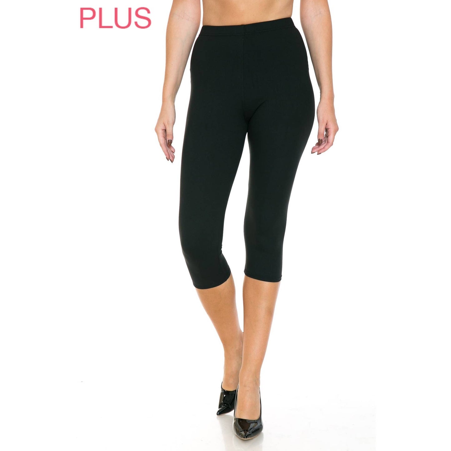 One Size Curvy Jade Capri Leggings*