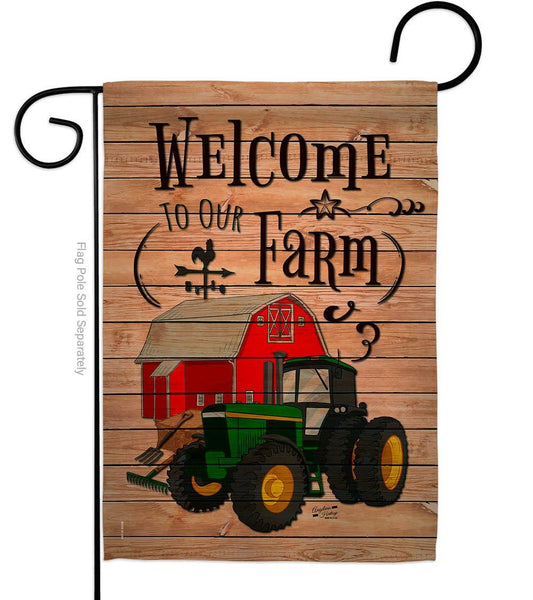 Garden Flag: Welcome to our Farm