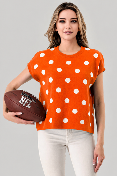Dots Gameday Sweater Top